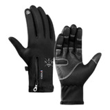 Luva Moto Inverno Com Ziper Impermeavel Touch Termica Neve