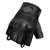 Luva Moto Motociclista Meio Dedo X11 Route 2 Couro @# Cor Preto Tamanho G