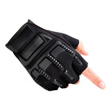 Luva Motociclista Tática Militar Airsoft Ciclismo Meio Dedo