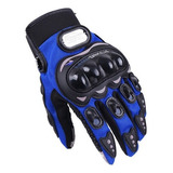 Luva Motoqueiro Resistente Ideal Para Motobike Trilha 1439 6 Cor Azul Tamanho L