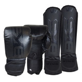 Luva Muay Thai Boxe Kickboxing Sparring   Caneleira Bks