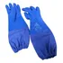 Luva Nitrílica Pvc Azul Macia Premium Limpeza Pesada 46cm