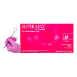 Luva Nitrilo Pink Super Max C