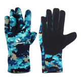 Luva Onda Sports Neoprene 2 5mm Camo Blue