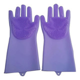Luva Par Magica Escova Limpeza Silicone Lavar Louça Prato