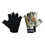 Luva Pesca Tiro Esportivo Albatroz YL015 New Camu Meio Dedo Nylon Antiderrapante XXXL