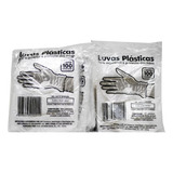 Luva Plástica Descartável Transparente Kit 1000 Unidades