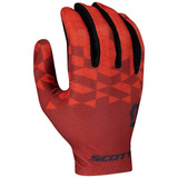 Luva Scott Rc Team Dedo Longo Vermelho C/ Preto