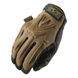 Luva Tática Spandex Couro Sintético Mechanix M pact Marrom
