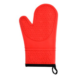 Luva Termica De Cozinha De Silicone Forrada Forno Fogão Cor Gules