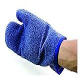 Luva Térmica Mão De Gato Alta Temperatura Grafatex Azul 35cm