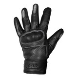 Luva Texx Liberty Harley Custon Couro Bovino Perfurada De Alta Resistência Eva Cor Preta Moto Motoqueiro Motociclista De Frio Motoboy Sport Protetor Com Touch Ajuste Velcro Tamanho L Unissex Urbano