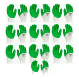 Luva Tricotada Látex Banho Premium 12 Uni Verde G N 9