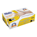 Luva Vinil Sem Pó C 100 Unidades Medix