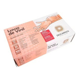 Luva Vinil Sem Pó Transparente Tamanho M Descarpack