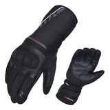Luva X11 Dry Supertech Impermeável Com Limpador De Viseira Preto Tamanho M