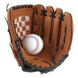 Luvas De Beisebol De Softball 12 5 Para Adultos Esquerdos Cor Marrom Tamanho 10 5 Menino