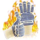 Luvas De Forno Luvas De Forno Resistentes Ao Calor De 540 Graus Luvas De Forno De Silicone Antiderrapantes Com Dedos Luvas De Churrasco Para Cozinhar Cozinhar Assar Pacote Com 2