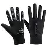Luvas De Inverno Masculinas Impermeáveis Térmicas Com Touch Screen E Bolso Antiderrapante -D-1-