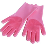 Luvas De Silicone Lava Louça Pia Esponja Multiuso 2 Pares