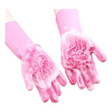 Luvas De Silicone Limpeza Esponja Macia Luva De Lavar Louça
