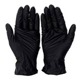 Luvas Descartáveis Antiderrapantes Supermax Luva Nitrílica Cor Preto Tamanho P De Nitrilo X 100 Unidades