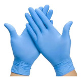 Luvas Descartáveis Antiderrapantes Talge Luva Cor Azul Tamanho P De Nitrilo X 100 Unidades