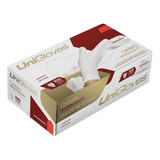 Luvas Descartáveis Antiderrapantes Unigloves Conforto Cor Látex Natural Tamanho G De Látex X 100 Unidades