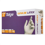 Luvas Descartáveis Talge Cor Natural Tamanho Pp De Látex Com Pó Em Kit De 10 X 1000 Unidades