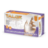 Luvas Descartáveis Talge Luva De Vinil Cor Transparente Tamanho P De Vinil Com Pó X 100 Unidades