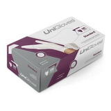 Luvas Descartáveis Unigloves Standard Cor Látex Natural Tamanho Pp De Látex Com Pó 100 Unidades