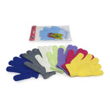 Luvas Esfoliante Para Banho Luva C 2 Un Par Azul Original