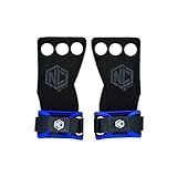 Luvas Grip Crossfit Pull Up Couro Protetor Palmar 3 Furos Nc