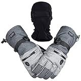 Luvas Masculinas Para Esqui E Snowboard à Prova D água Conjunto De Luvas E Balaclava M 