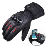 Luvas Moto Impermeável Cano Longo Forrada Frio Inverno Vento