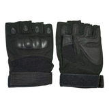 Luvas Tatica Militar Airsoft Paintball Meio Dedo Wsh Preta L