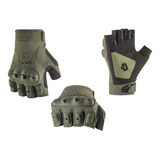Luvas Tática Militar Invictus Rocky Sem Dedos Verde Airsoft