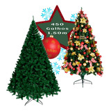 Luvinco Árvore De Natal Pinheiro Grande Luxo Cheia Premium 1 50m 450 Galhos Verde Tradicional