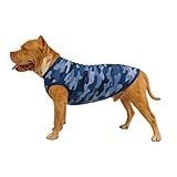 LUVY PET- Roupa Pet Cães Porte Grande Camuflado Azul Tamanho-G2-20 A 24 Kg