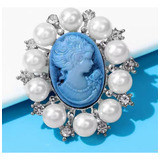 Luxo Broche Madreperola Strass