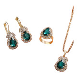 Luxo Conjunto Colar Brinco