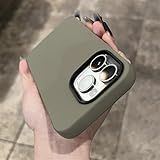 Luxo Fosco Líquido Silicone Macio Caso De Telefone Para Iphone 15 11 12 13 14 Pro Max Mais Casos à Prova De Choque Capa De Cor Doce Cinza Para Iphone 13