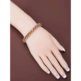 Luxo Pulseira Bracelete Dourada