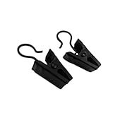 Luxshiny 100 Unidades Aneis Rinel Simparic Tecido Argolas Janela Easy Ganchos De Cortina Clipes De Cortina Gancho De Cortina Anel De Cortina Aço Inoxidável Clipe De Cortina Acessórios Ligar