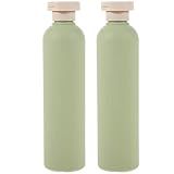 Luxshiny 2 Garrafas Plásticas Do Aperto Pces Com Frascos Do Distribuidor Do Champô Do Tampão Da Aleta 400Ml Condicionadores Recarregáveis Da Loção Para Viagens