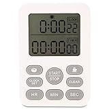 Luxshiny Relógio Temporizador De Digital Display Lcd Suporte De Apoio Temporizadores De Alarme Alto Contagem Regressiva Grande Display Lembrete Ferramenta De Gerenciamento