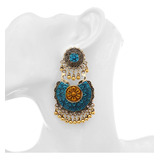Luxuoso Brinco Argola Dourado