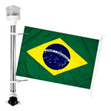 Luz Alcançado Ancoragem Led Branco Com Bandeira
