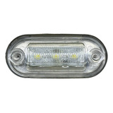 Luz Cortesia Branca C Capa Inox Náutica Barco Lancha