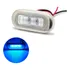 Luz De Cortesia 12v 24v Inox 3 Leds 84mm Barco Lancha Carro Luz Azul